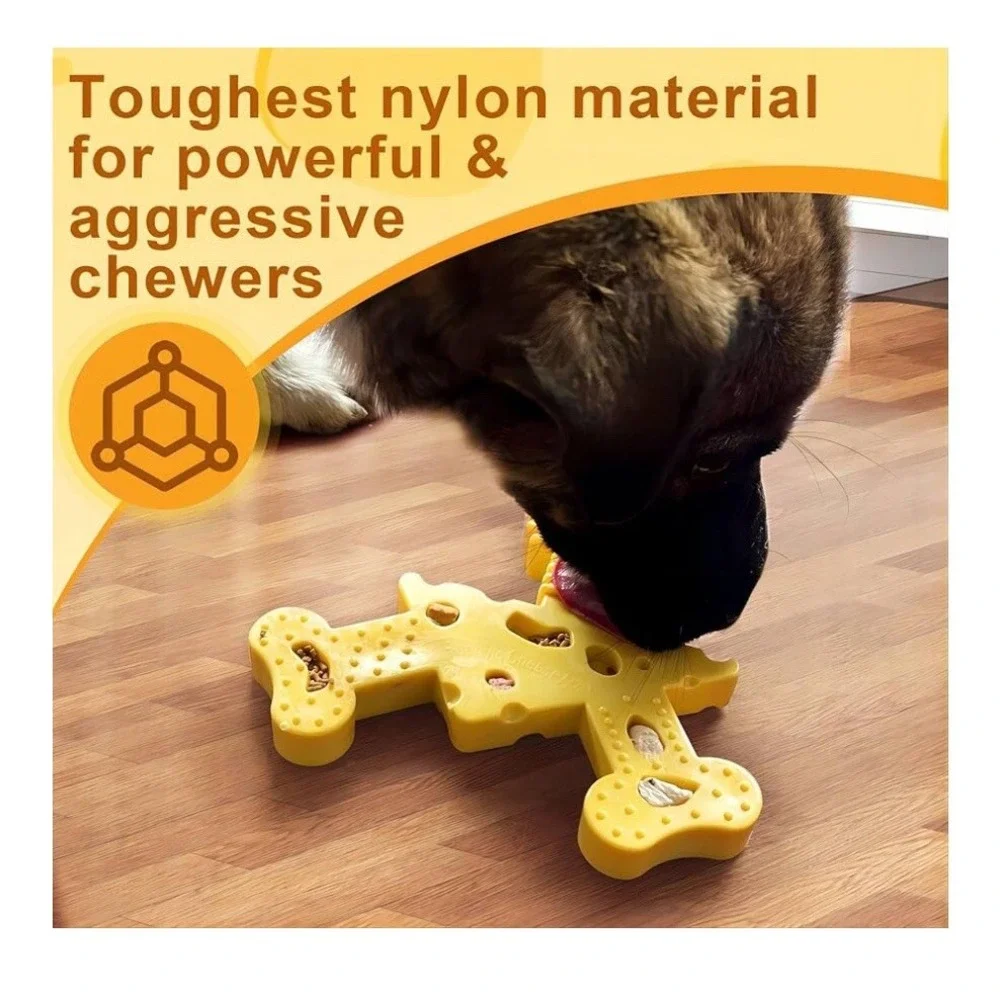 5/$20! Running Cheese Durable Dog Bone Aggressive‎ Chewers. Cheese Flavor!